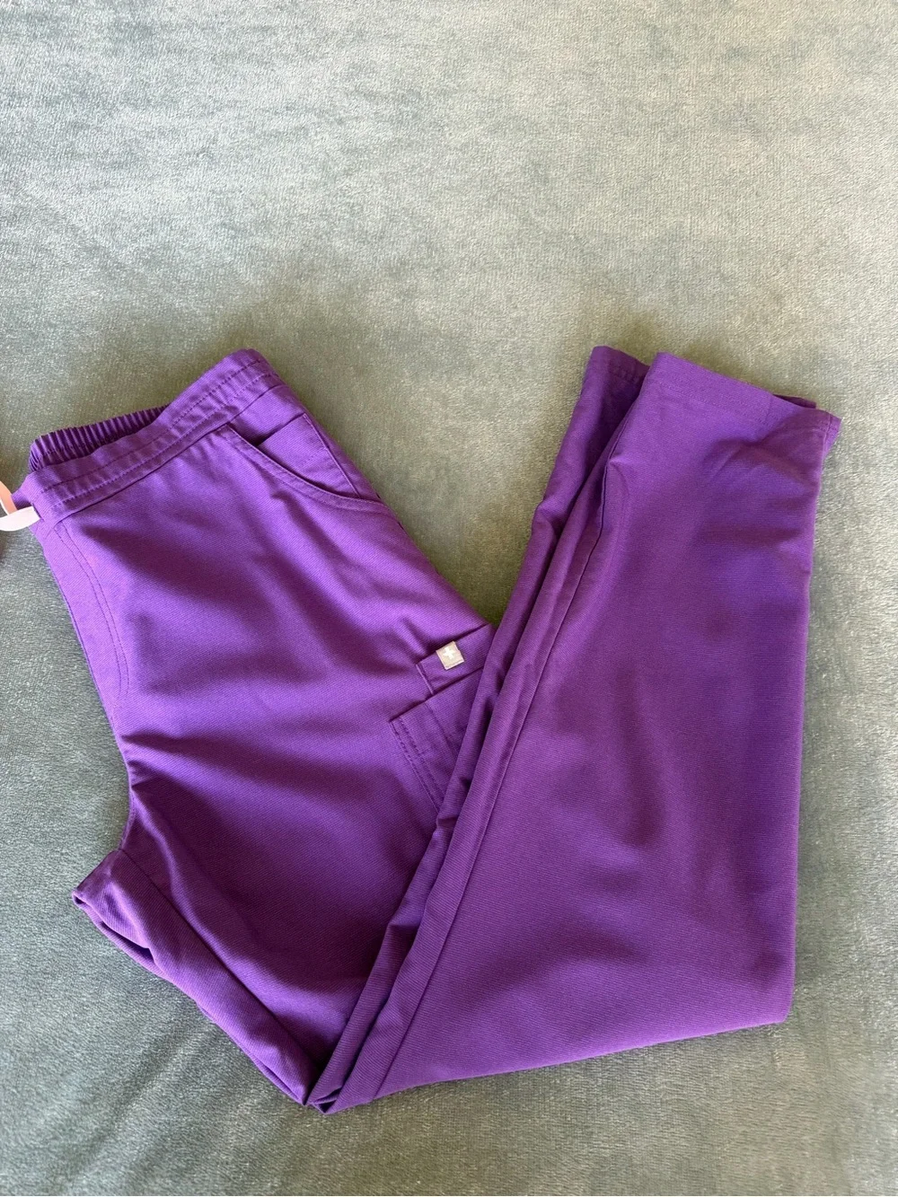 Figs Slim Leg Ultra Violet Purple Yola Scrub Pants Size S/P PO 1651 - Picture 11 of 12